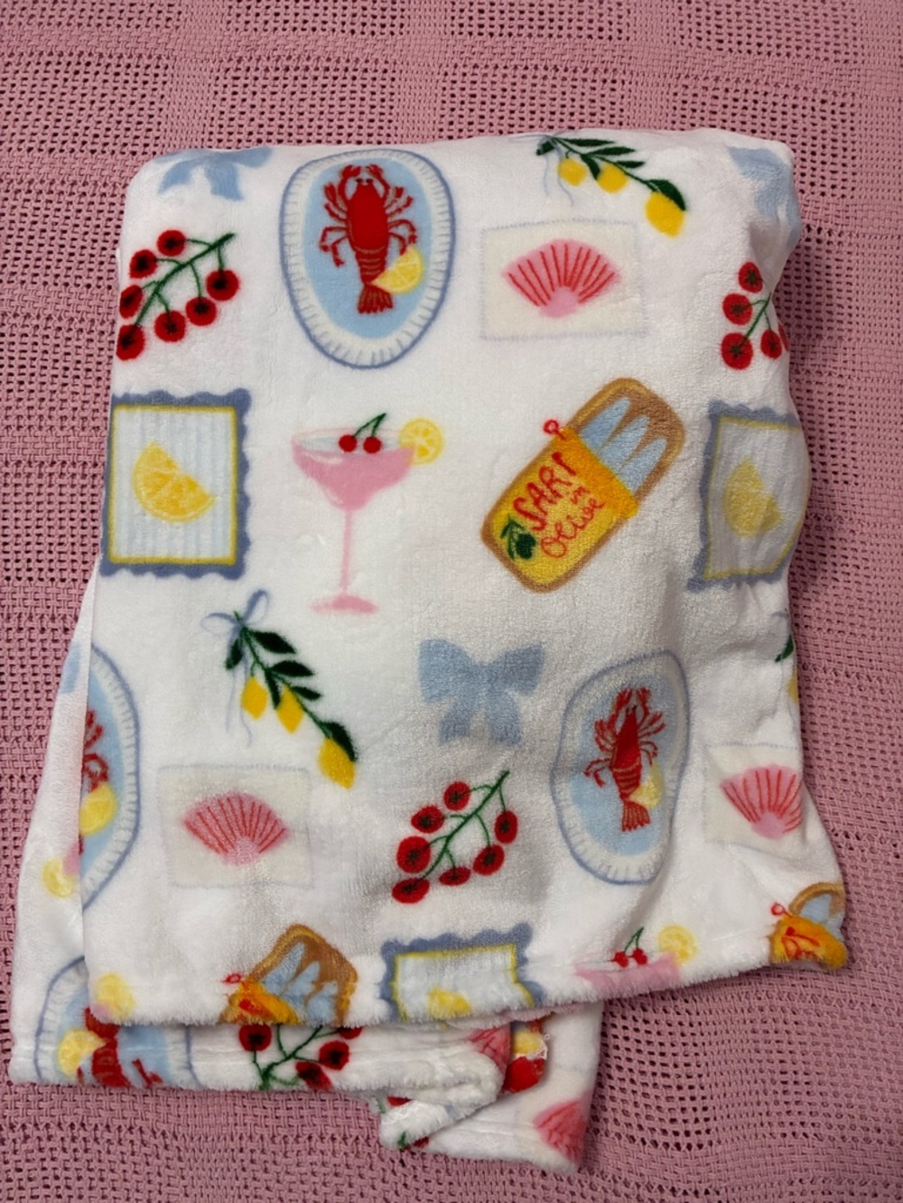 Lobster feast throw blanket